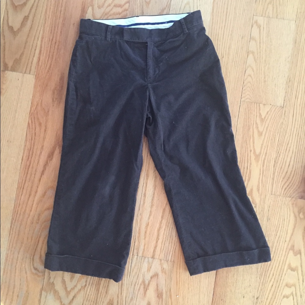 Gap Dark Brown Corduroy Cropped Pants